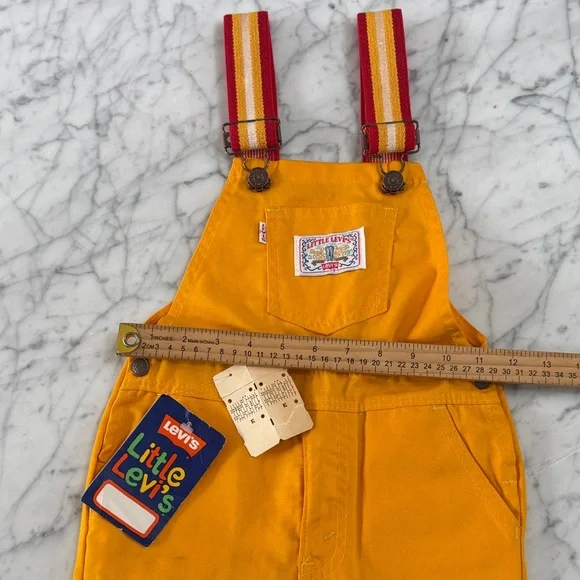 Deadstock NWT Little Levi's Kids Overalls Sz 5T retro 1970s - Picture 6 of 9